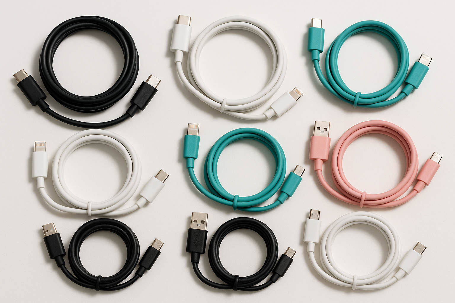 Mobile Cables – USB-C, Lightning & Micro-USB Charging Leads