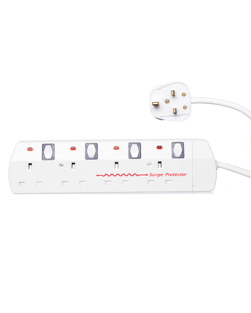 4 Way Switcher Extension Lead 2 Meter Anti Surge